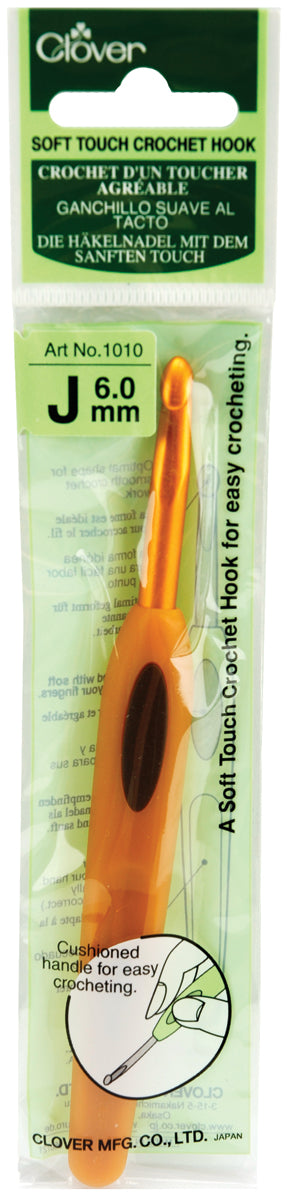Clover Soft Touch Crochet Hook-Size J10/6mm