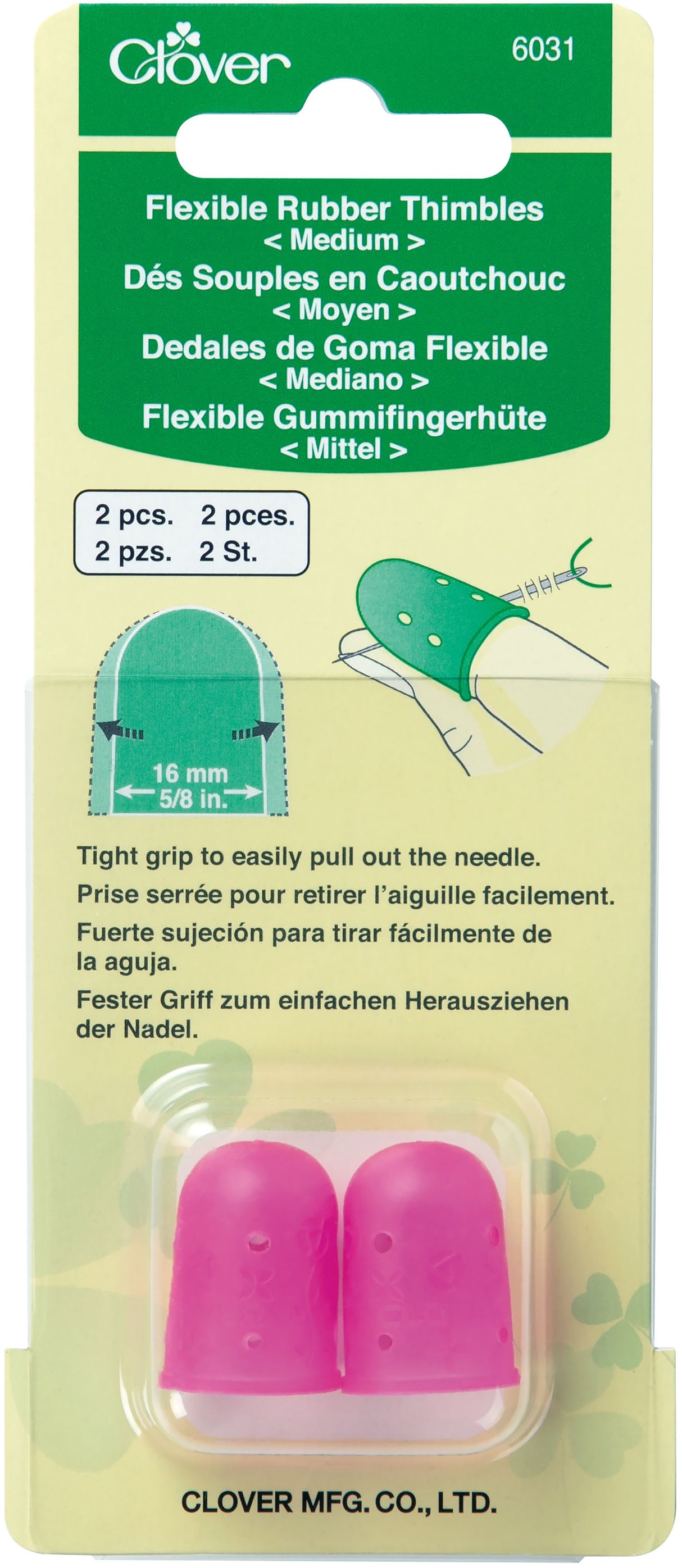 Clover Flexible Rubber Thimble-Medium
