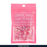 Czech Seed Bead 50g, Pink Assorted