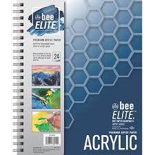 Bee Elite Premium Acrylic Pads 24 Sheets 9x12