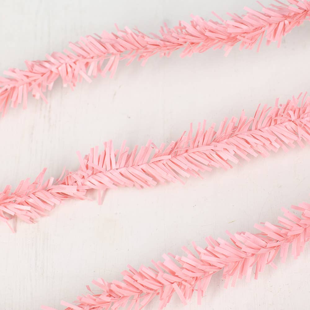 6' Pink Artificial Pine Wire Roping Garland