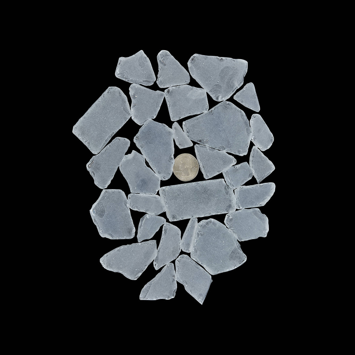 Frost White Sea Glass (aprx 2 cups)