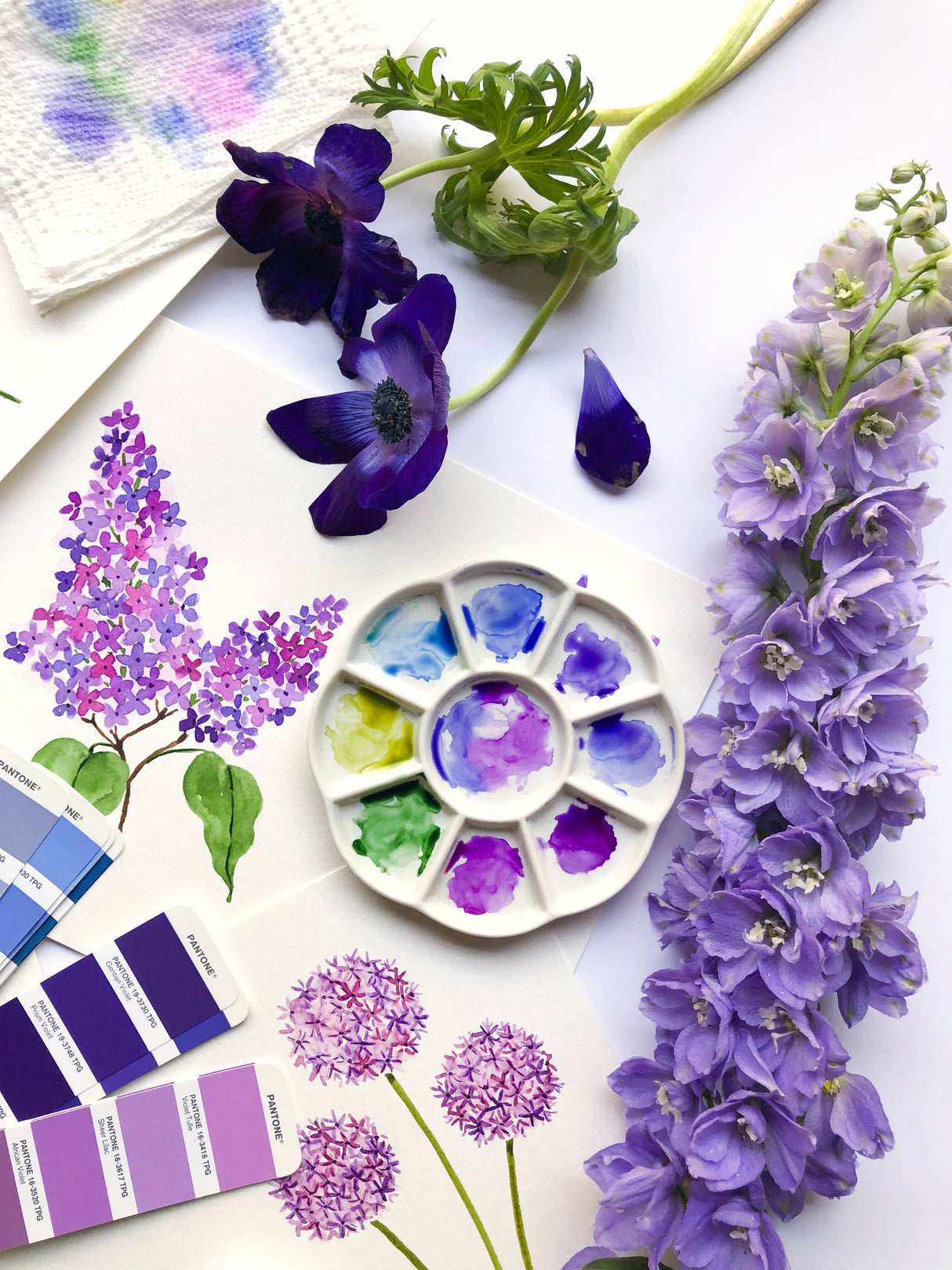 Watercolor the Easy Way Flowers : Tutorials for Flowers