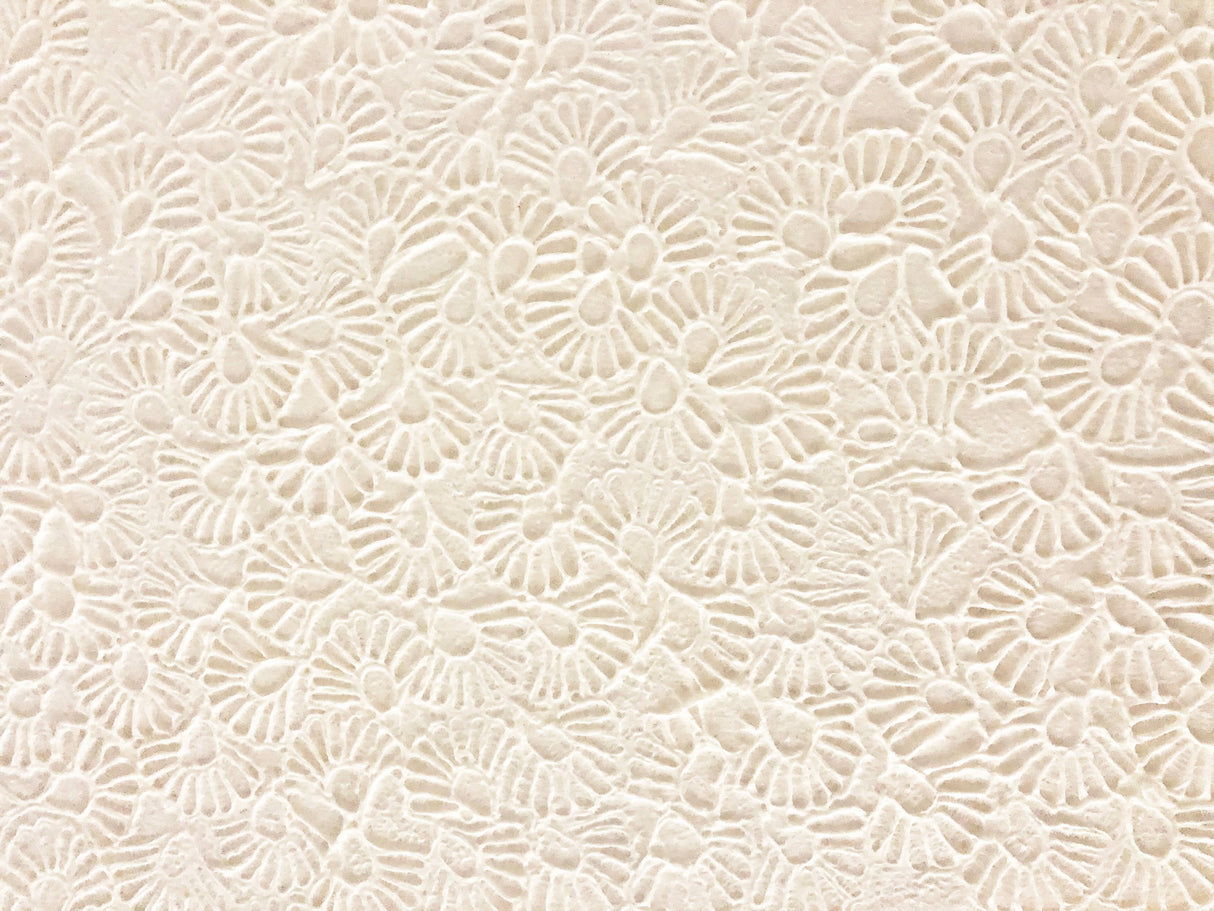 Embossed Swirled  Leaves Mulberry Paper