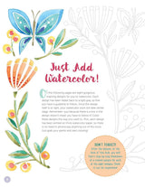 Just Add Watercolor Happy Thoughts - Easy Beginner Guide