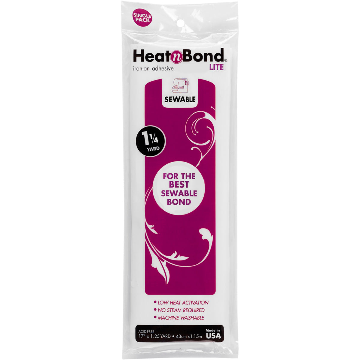Thermoweb HeatnBond Lite Iron-On Adhesive-17"X45"