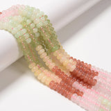 07-Multi-color Dyed Jade Smooth Rondelle Beads Size 5x8mm 15.3'' Strand