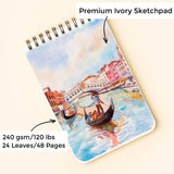 A5 Travel Paint Kit | Watercolor Set | Vegan Leather