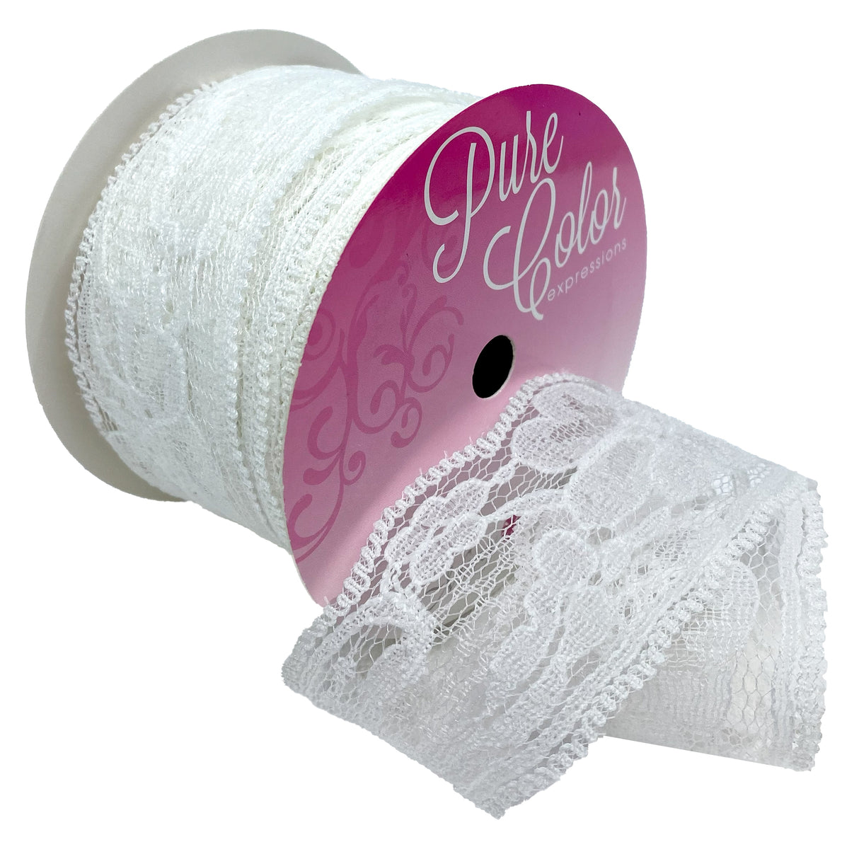 Morex Ribbon Lace 2"X3yd-White