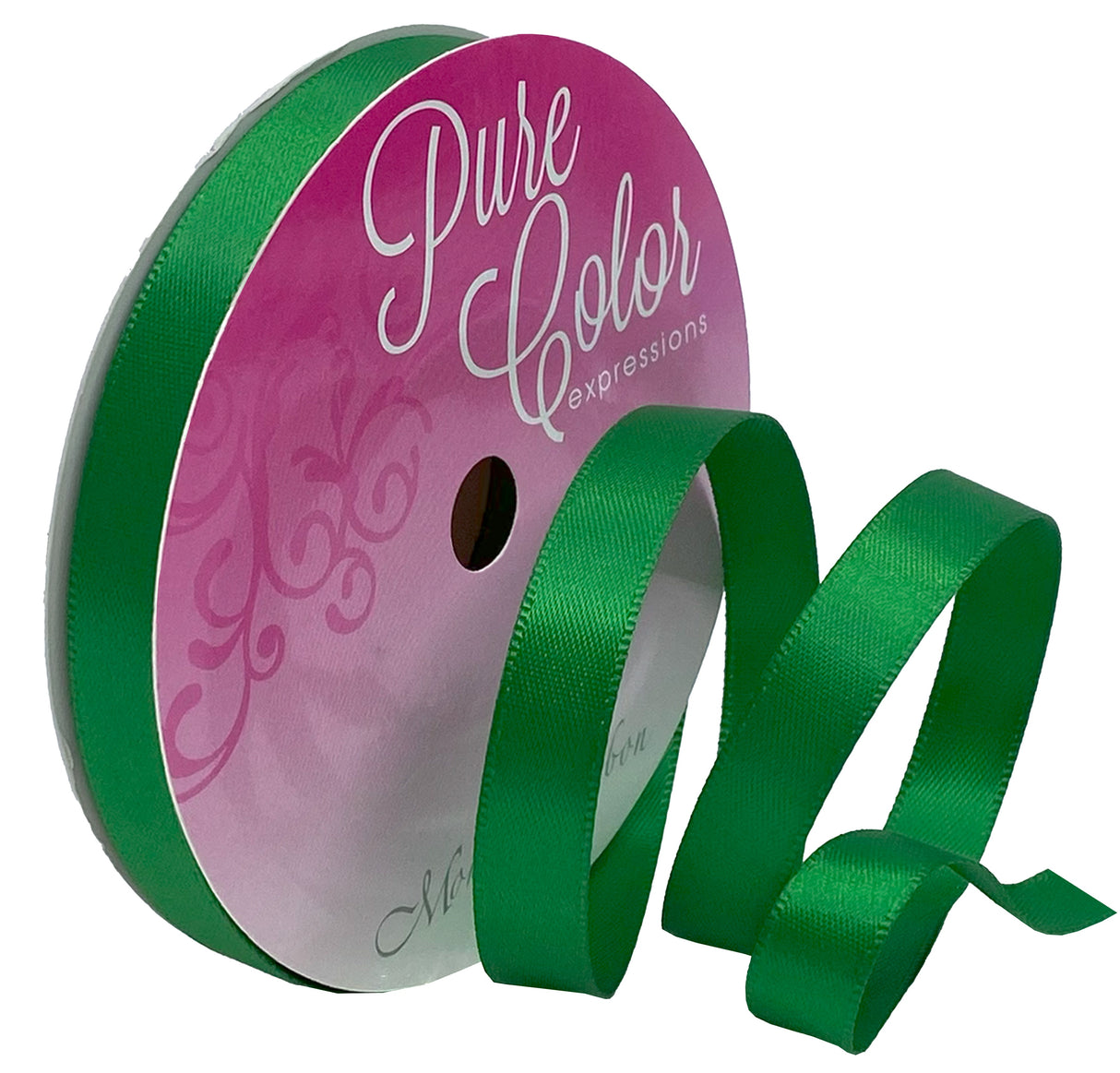 Morex Ribbon Double-Faced Satin 3/8"X15yd-Emerald