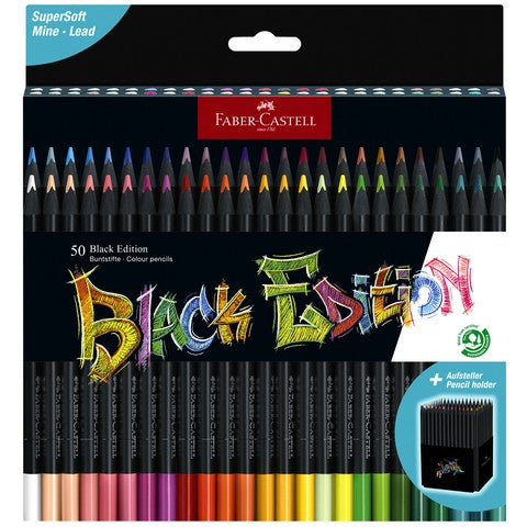 Faber Castell Black Edition Pencils. 50 pc