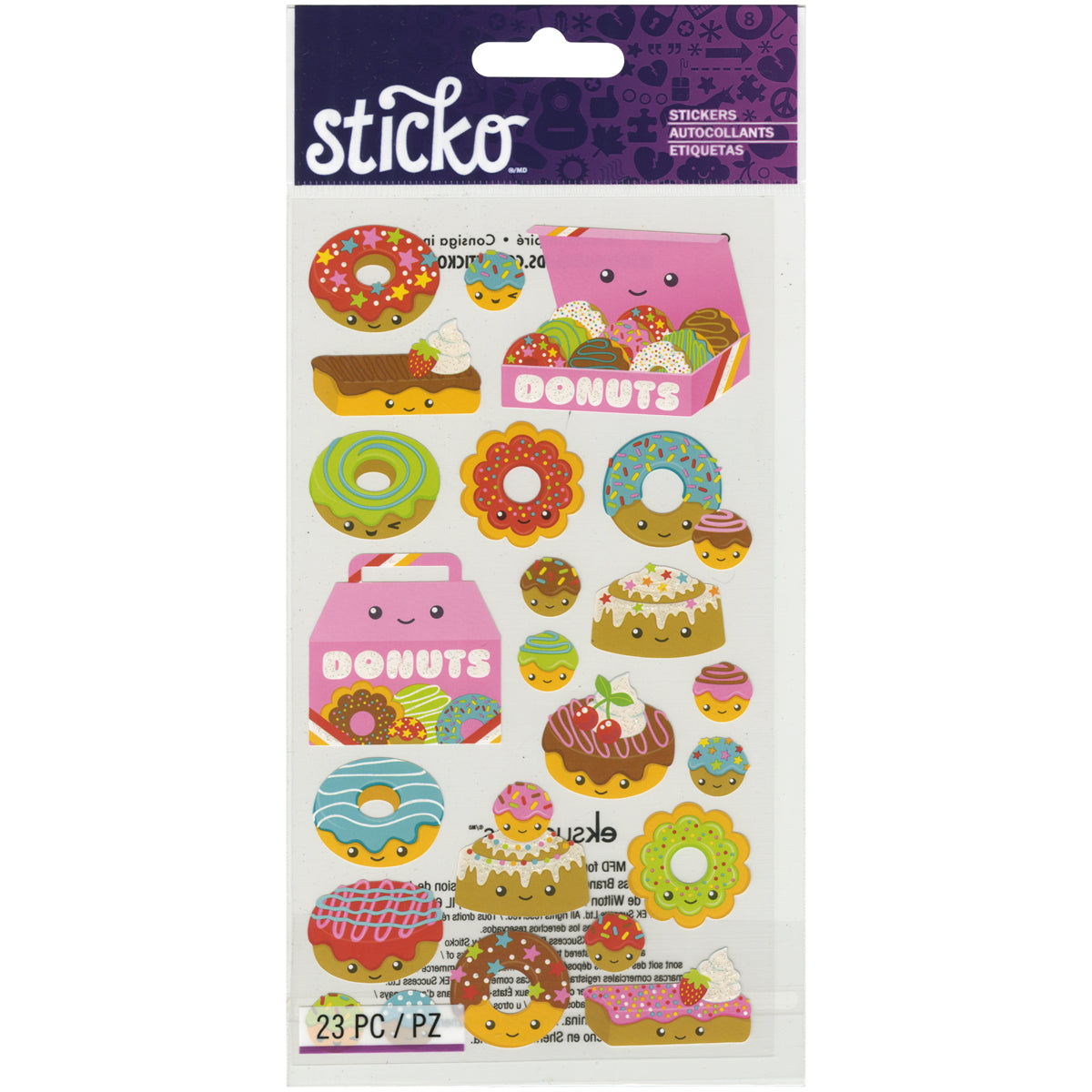 Sticko Stickers-Donut Characters