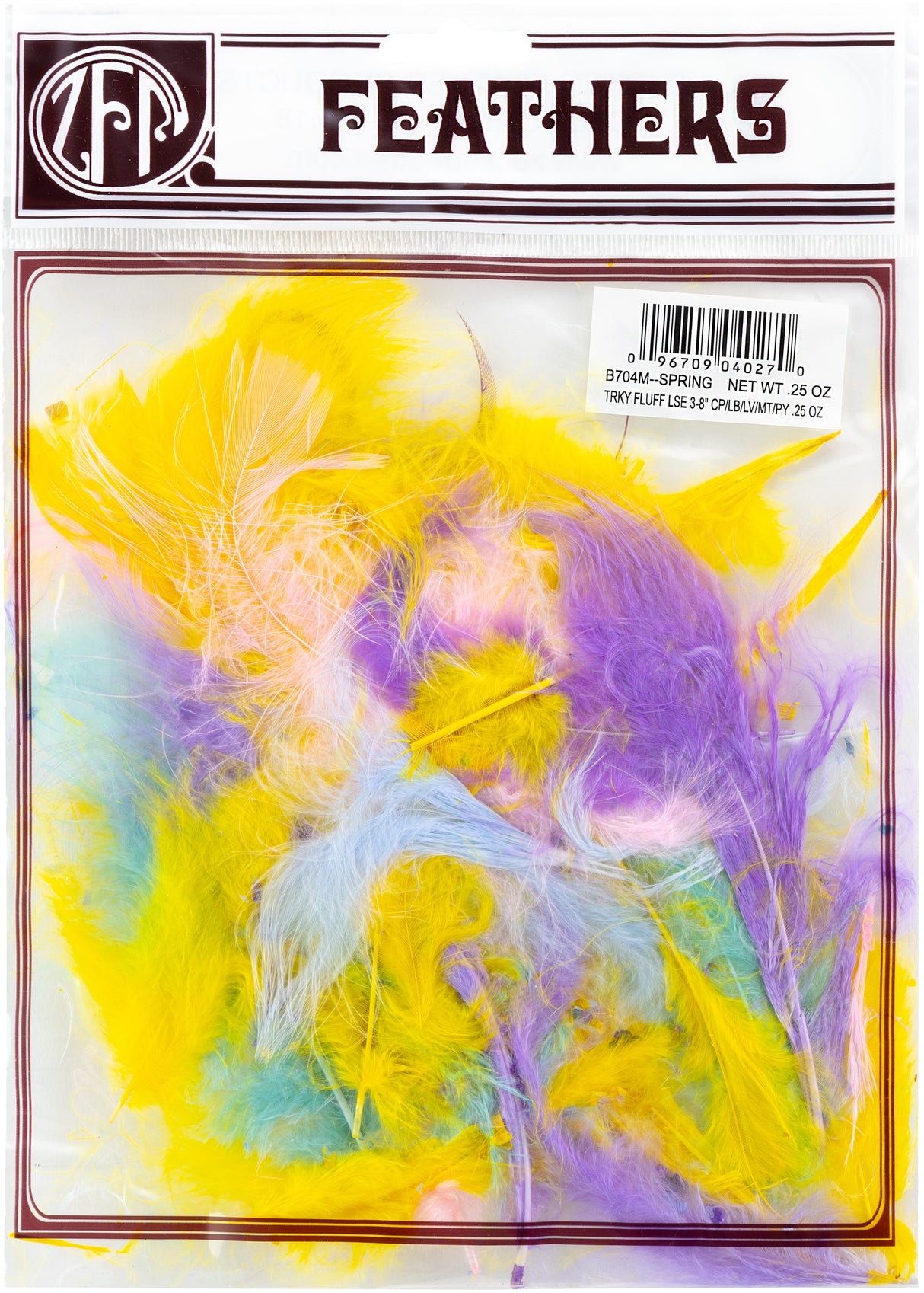 Zucker Marabou Feathers .25oz-Spring