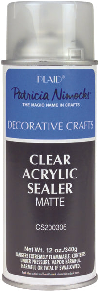 Plaid Clear Acrylic Sealer Aerosol Spray 12oz-Matte