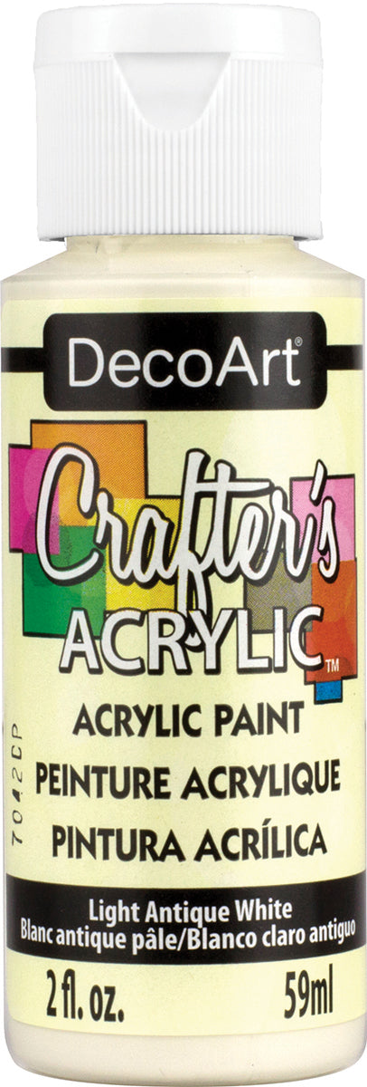 DecoArt Crafter's Acrylic All-Purpose Paint 2oz-Light Antique White