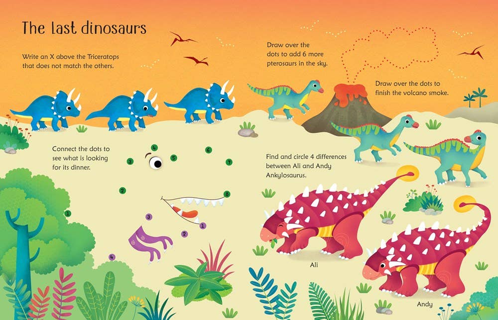 Wipe-Clean Dinosaur Activities : Usborne