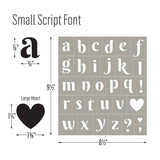 Folkart ® Script Adhesive Stencils - 3-Piece