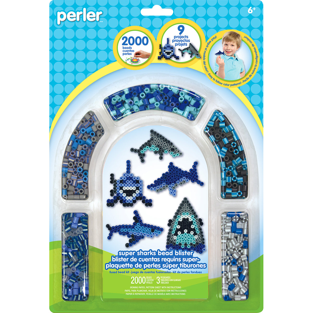 Perler Fused Bead Kit-Sharks
