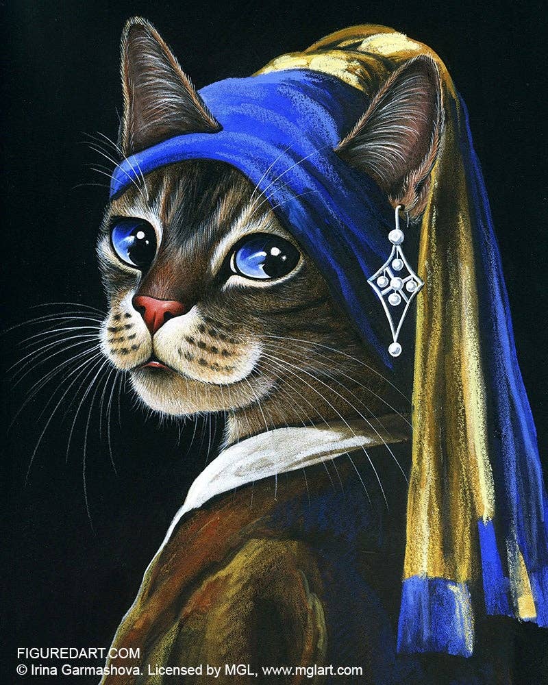 Figured'Art Paint By Number Framed Kit-Young kitten