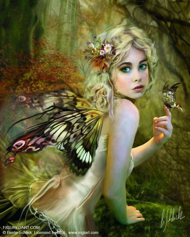 Figured'Art Paint By Number  Rolled Kit -Golden Fairy