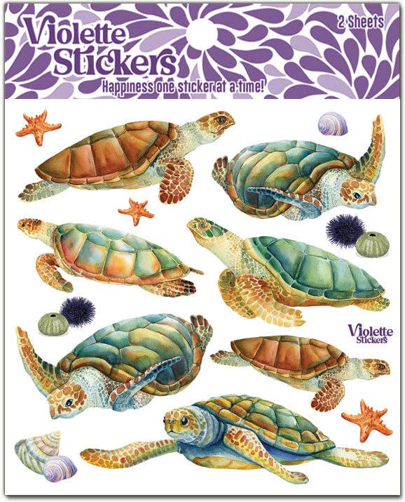 Violette Stickers, K260 Sea Turtles Stickers