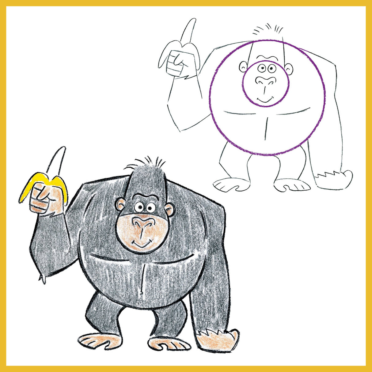 Drawing Shape by Shape: Create Unique Cartoon Characters!