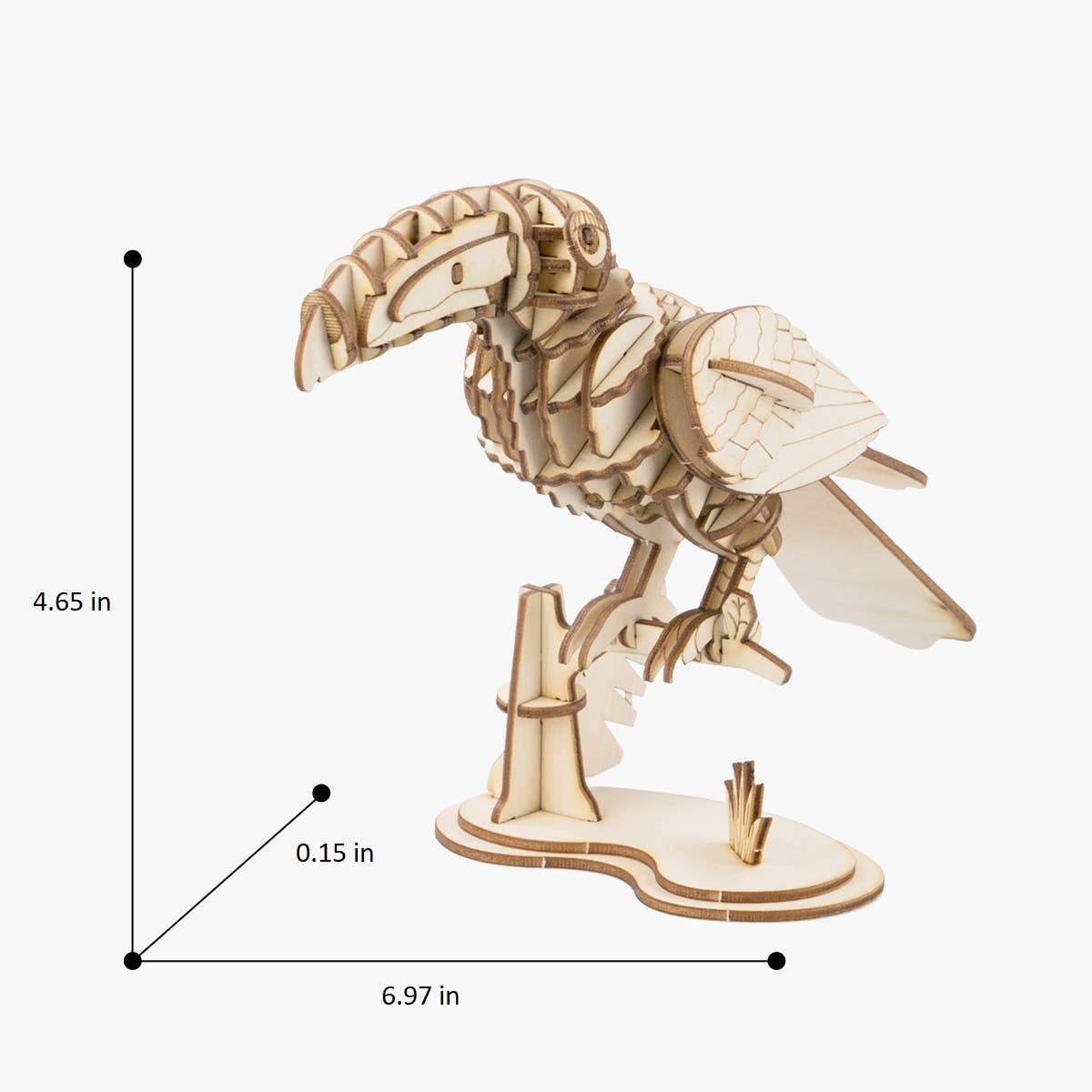 3D Laser Cut Wooden Puzzle Bundle Pack: Bird Animals