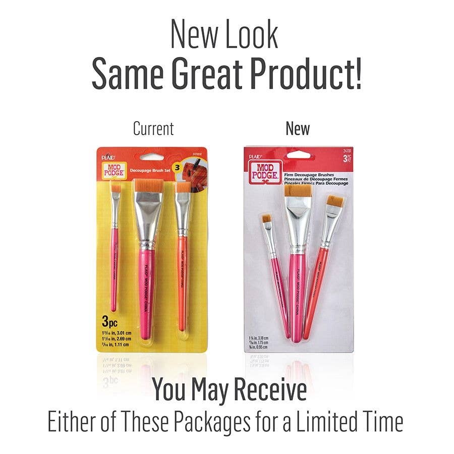 Mod Podge ® Firm Decoupage Brushes - 3-Piece