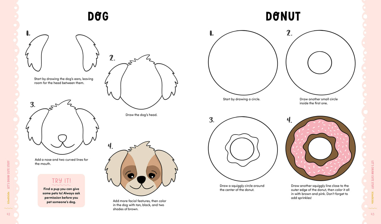 KindKids Let's Draw Cute Stuff: 100 Simple Drawing Lessons