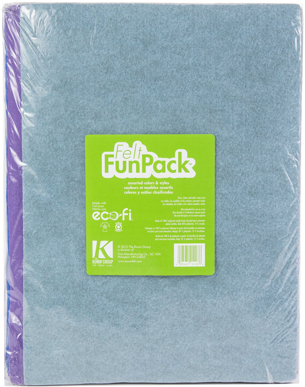Kunin Felt Fun Pack 9"X12"-Assorted Colors