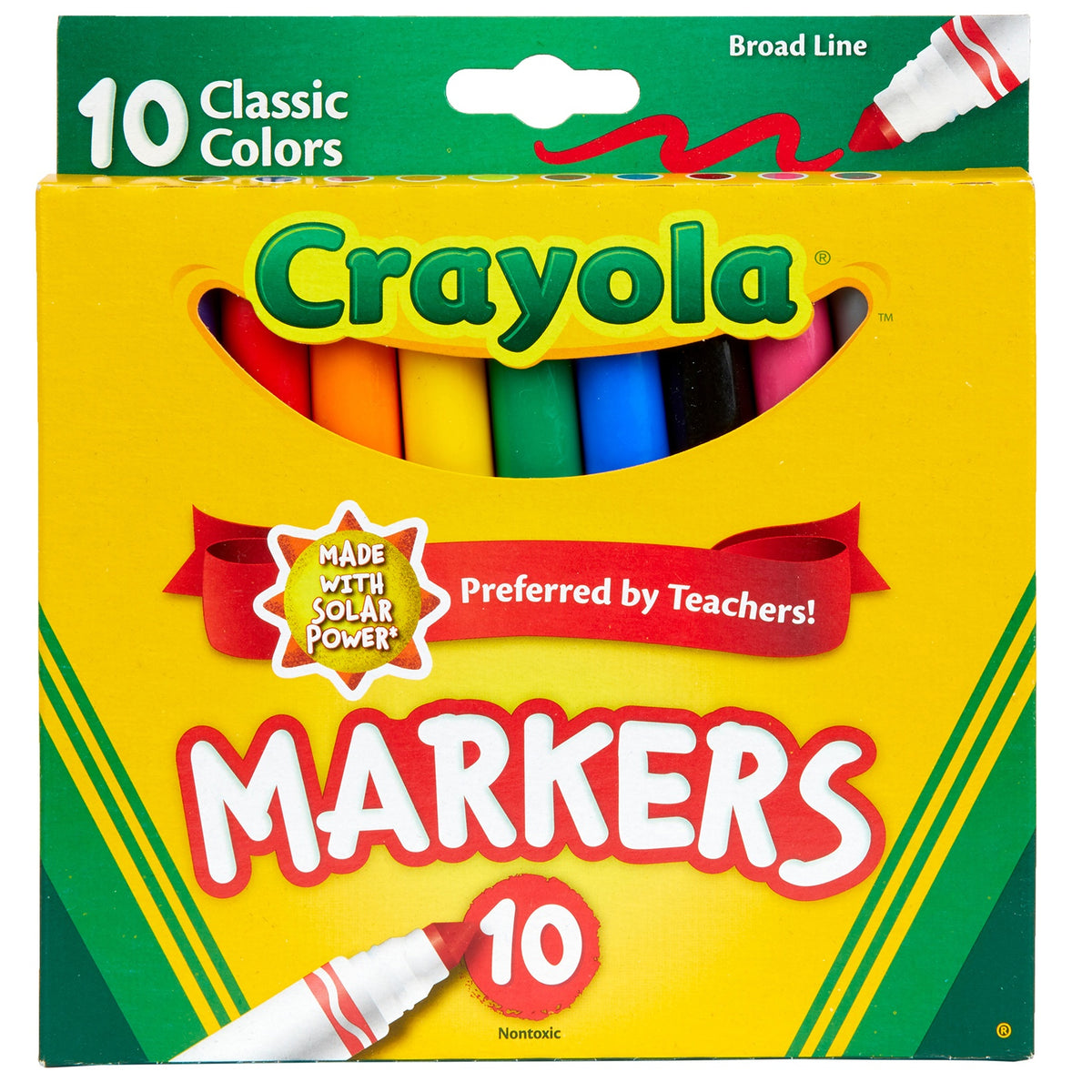 Crayola Broad Line Markers-Classic Colors 10/Pkg – PV Arts & Crafts