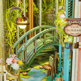 DIY Book Nook Kit: Giverny Garden w/ Dust Cover