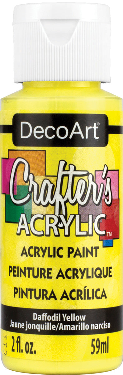 DecoArt Crafter's Acrylic All-Purpose Paint 2oz-Daffodil Yellow