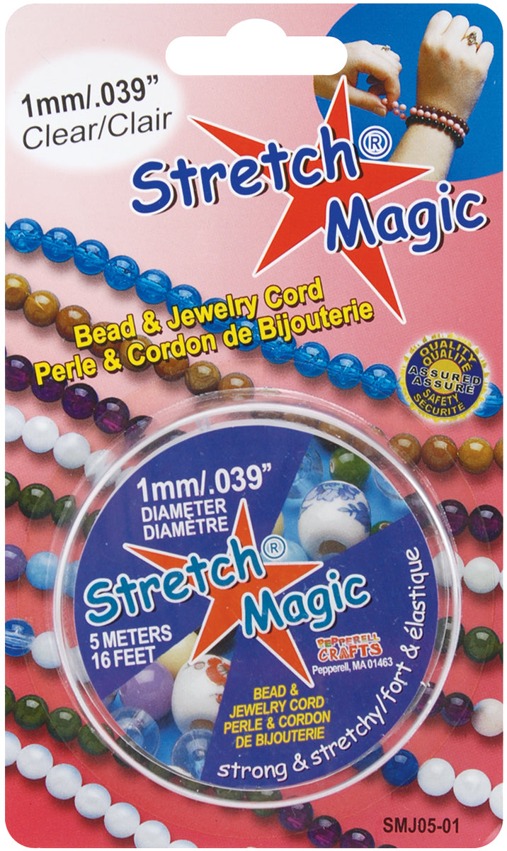 Stretch Magic Bead & Jewelry Cord 1mmX5m-Clear