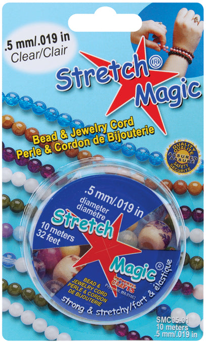 Stretch Magic Bead & Jewelry Cord .5mmX10m-Clear