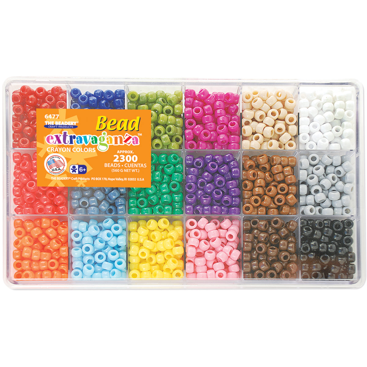 The Beadery Bead Extravaganza Bead Box Kit 19.75oz-Crayon