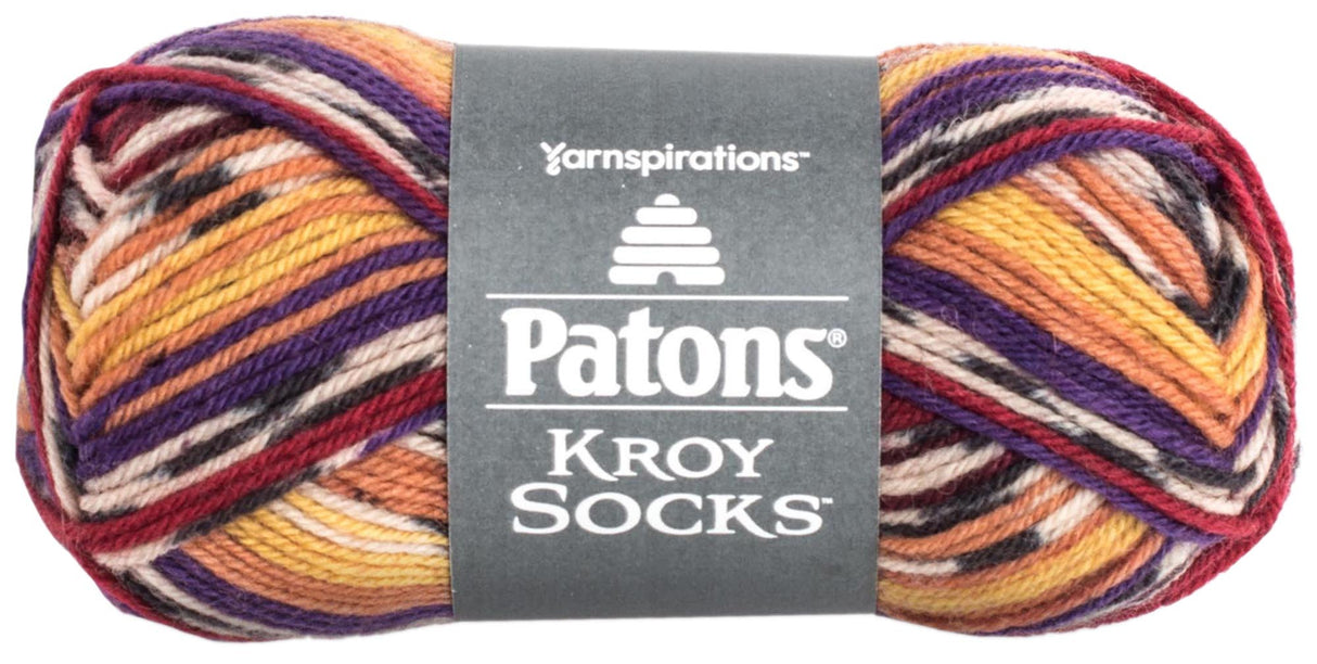 Patons Kroy Socks Yarn-Sunset Jacquard
