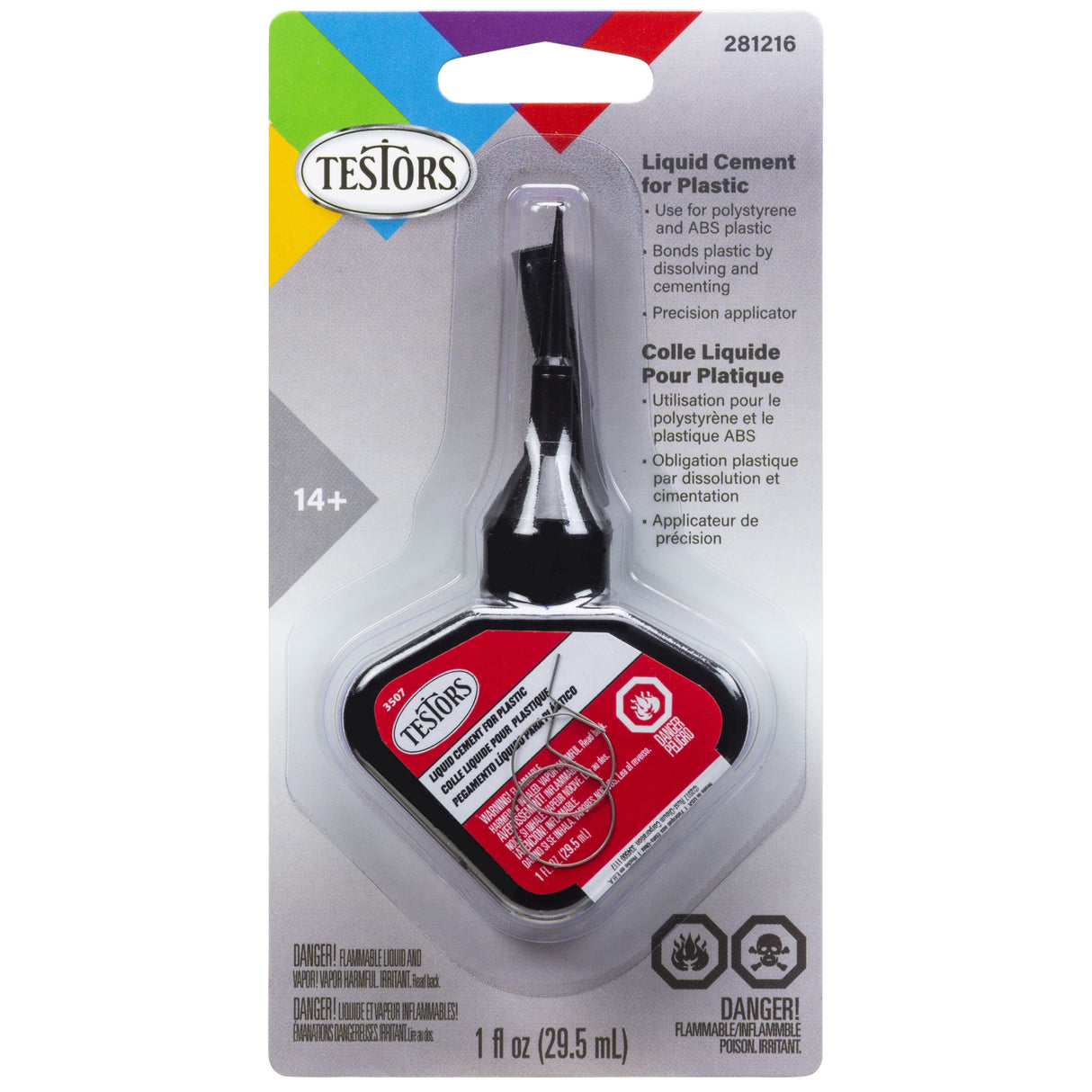 Testors Liquid Cement For Plastics-1oz