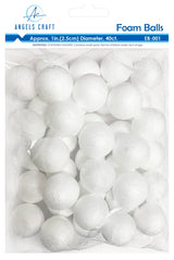 High-Density White Polystyrene Craft Foam Balls