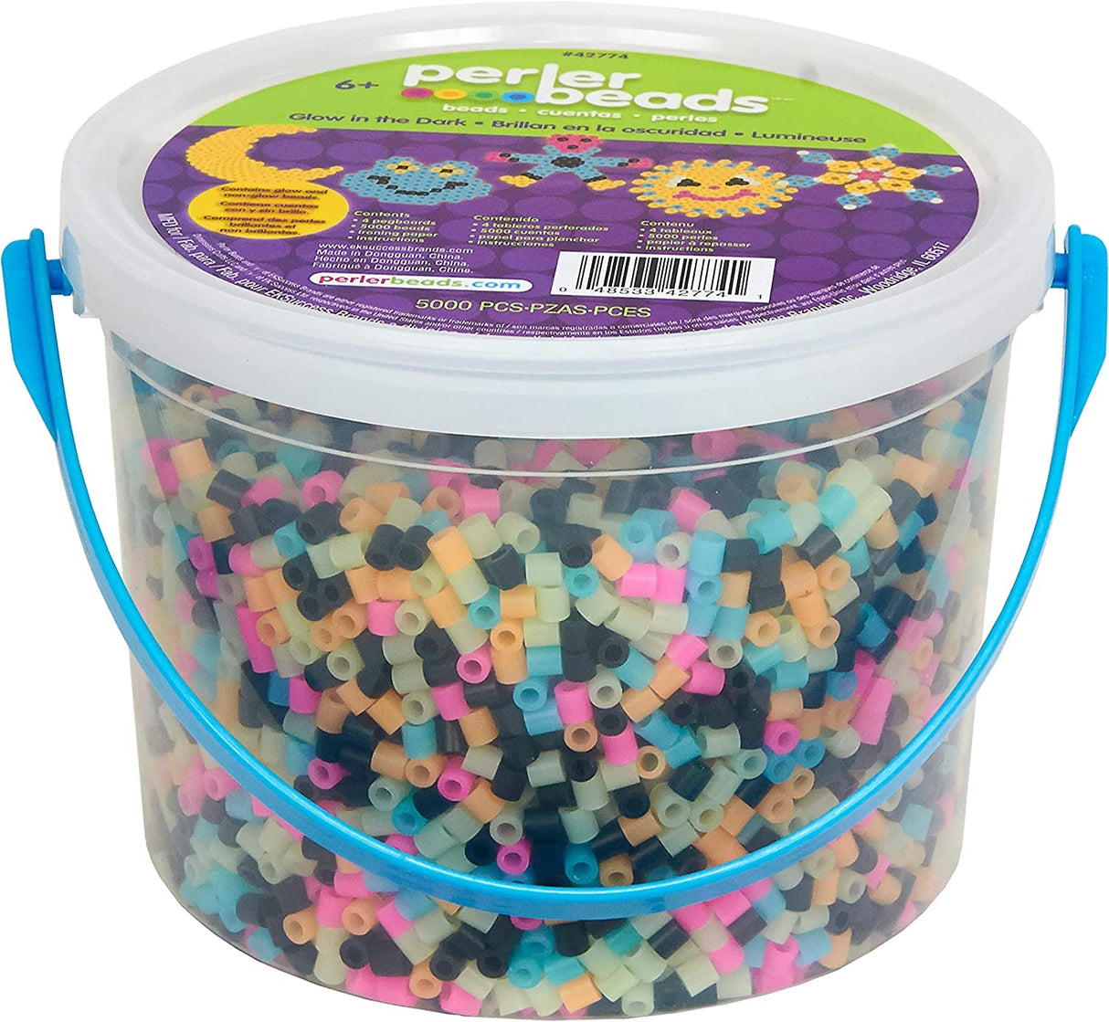 Perler Fused Bead Bucket Kit-Glow-In-The-Dark