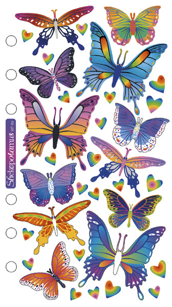 Sticko Stickers-Foil Butterflies