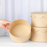 Premade Paper Mache Round Cake Box Large