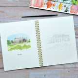 Watercolor workbook, Virginia Themed Watercoloring book