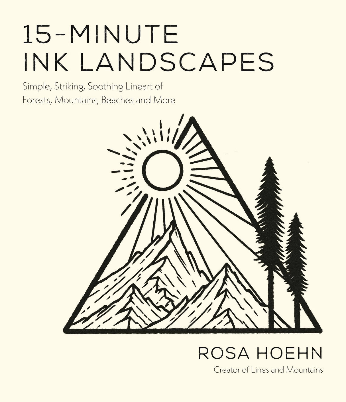 15-Minute Ink Landscapes: Forests, Mountains, Beaches