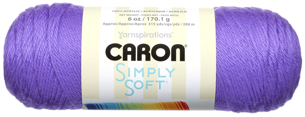 Caron Simply Soft Brites Yarn-Grape