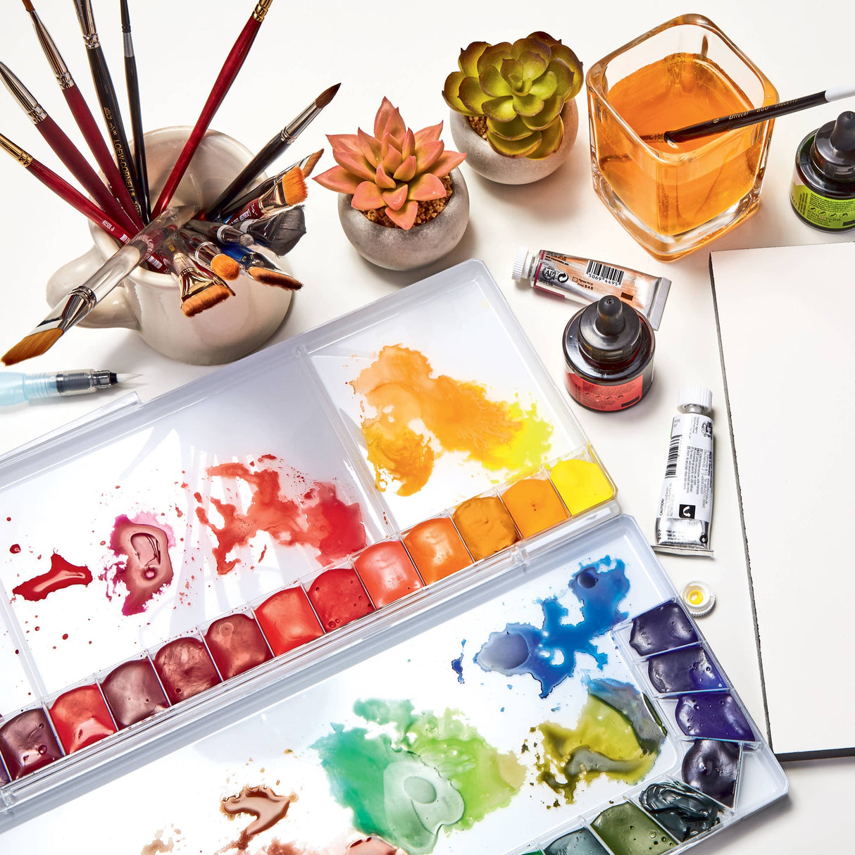 Hello, Watercolor! Step-by-Step Watercolor Flowers & Animals
