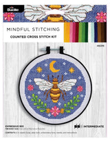 Bucilla ® Counted Cross Stitch Kit - Expressive Bee 6"