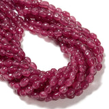 Strawberry Quartz Color Dyed Jade Pebble Nugget Beads Size 6x8-9mm 15.5'' Strand