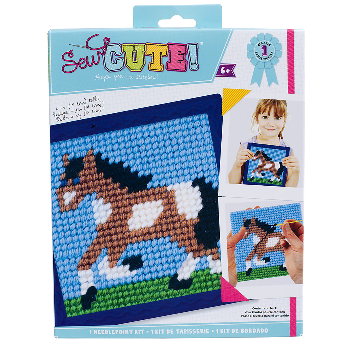 Colorbok Sew Cute! Needlepoint Kit-Horse