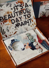 Zinnia Blooms Paint-By-Numbers kit